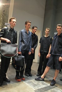 Models Backstage at Fendi Men's RTW Spring 2016