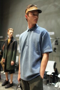 Model Backstage at Fendi Men's RTW Spring 2016