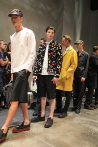 Models Backstage at Fendi Men's RTW Spring 2016