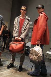 Models Backstage at Fendi Men's RTW Spring 2016