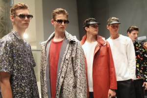 Models Backstage at Fendi Men's RTW Spring 2016