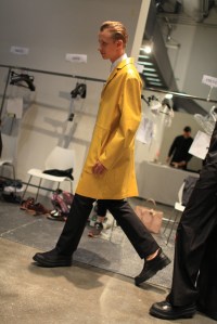 Model Backstage at Fendi Men's RTW Spring 2016
