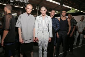 Backstage at Givenchy Men's RTW Spring 2016
