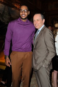 Carmelo Anthony and Gildo Zegna