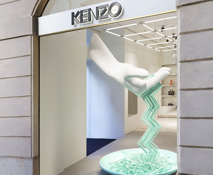Exterior of Kenzo store in Milan