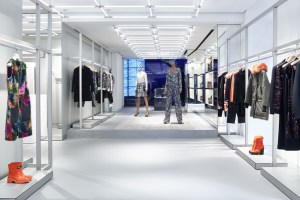 Interior of Kenzo store in Milan