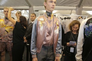 Backstage at Louis Vuitton Men's Spring 2016