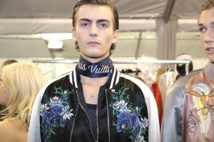 Backstage at Louis Vuitton Men's Spring 2016