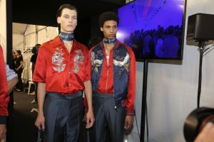Backstage at Louis Vuitton Men's Spring 2016