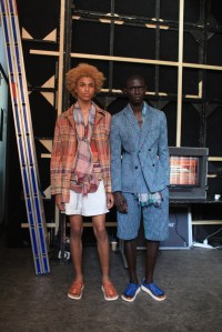 Backstage at Missoni Men's Spring 2016