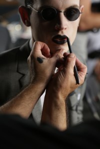Backstage at Thom Browne Men's Spring 2016