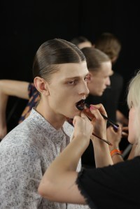 Backstage at Thom Browne Men's Spring 2016