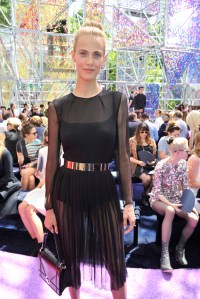 Aymeline Valade Front Row at Christian Dior Haute Couture Fall 2015