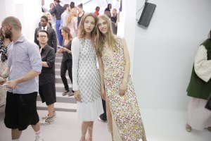 Models backstage at Christian Dior Couture Fall 2015