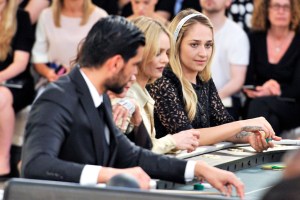 Jemima Kirke Front Row at Chanel Couture Fall 2015