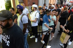 Customers at Converse's Chuck II launch in Soho, NY