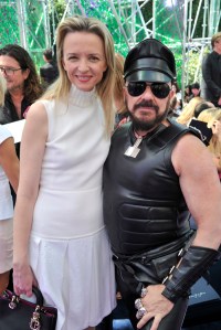 Delphine Arnault and Peter Marino Front Row at Christian Dior Haute Couture Fall 2015