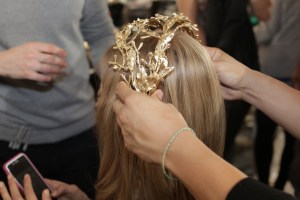 Backstage at Elie Saab Couture Fall 2015