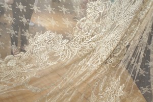 Dress close-up backstage at Elie Saab Couture Fall 2015