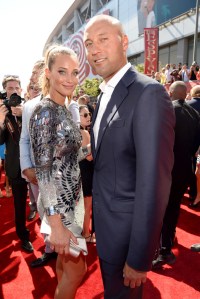 Hannah Davis with Derek Jeter