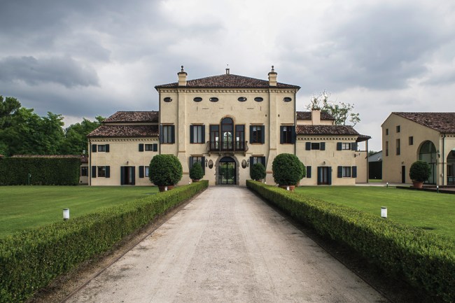 The workrooms in the 16th-century villa that Kering restored for its eyewear division headquarters in Padua, Italy.