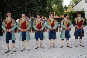 Folk dancers in Montenegro