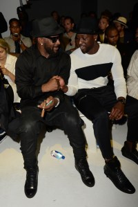 R. Kelly and Dwyane Wade Front Row at Ovadia & Sons Men's RTW Spring 2016