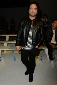 Johnny Galecki Front Row at Ovadia & Sons Men's RTW Spring 2016