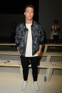 Colton Haynes Front Row at Ovadia & Sons Men's RTW Spring 2016