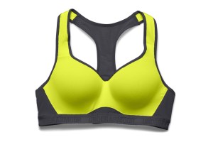 A sports bra from Under Armour.