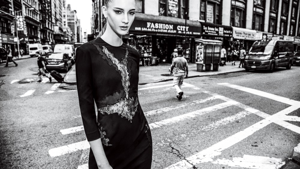 Altuzarra's triacetate, silk and lace dress