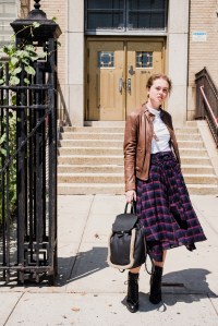 Zoe Vorisek in Aritzia, Kenneth cole and Alexander wang