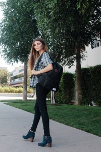 Olivia Giannulli in J Brand and Cole Haan