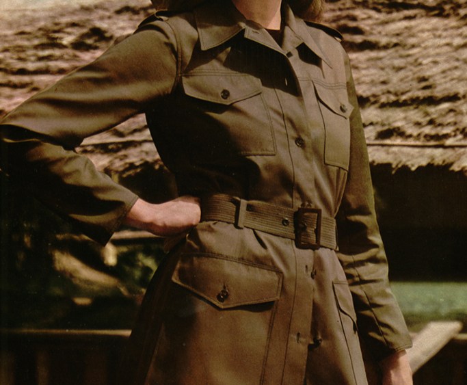 A YSL saharienne, or safari jacket, from 1969-1970