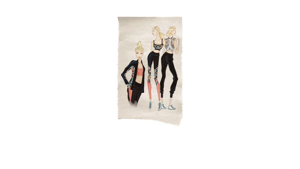 A sketch of active-wear from Jessica Simpson