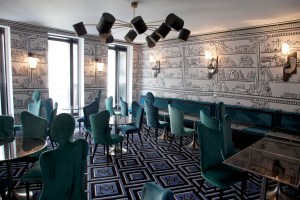 Interior of Le Montana's restaurant