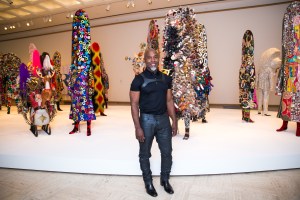Nick Cave at his "Here Hear" exhibit