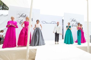 Peter Copping with looks from Oscar de la Renta