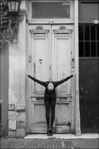 Dancer Katie Boren wearing product from Wolford's Ballerina Kits.