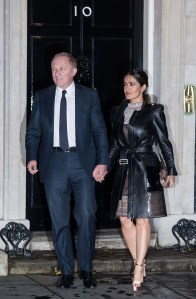 Francois-Henri Pinault and Salma Hayek 10 Downing Street London Fashion Week Party