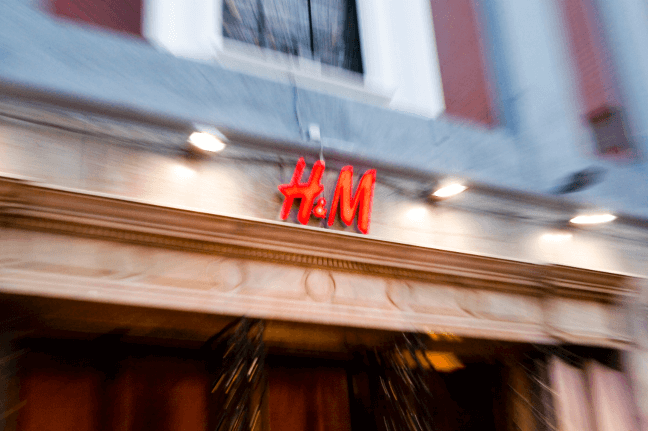 H&M store exterior