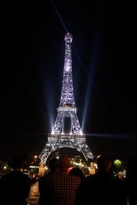 Eiffel Tower Explodes in Color for Fashion Week