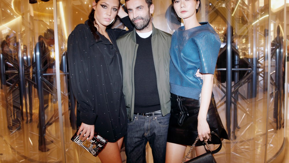 Adele Exarchopoulos, Nicolas Ghesquiere and Doona Bae Louis Vuitton & Le Bon Marche Paris Fashion Week After Party