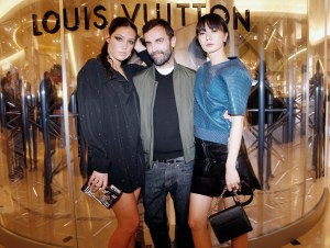 Adele Exarchopoulos, Nicolas Ghesquiere and Doona Bae Louis Vuitton & Le Bon Marche Paris Fashion Week After Party