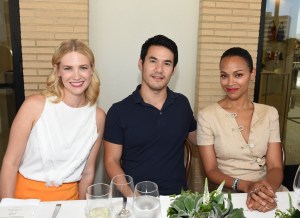 January Jones, Joseph Altuzarra and Zoe Saldana