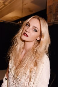 Backstage at Anna Sui RTW Spring 2016