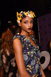 Backstage at Anna Sui RTW Spring 2016