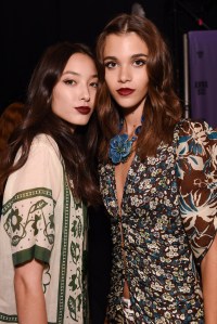 Backstage at Anna Sui RTW Spring 2016