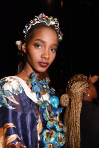 Backstage at Anna Sui RTW Spring 2016