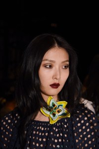 Backstage at Anna Sui RTW Spring 2016